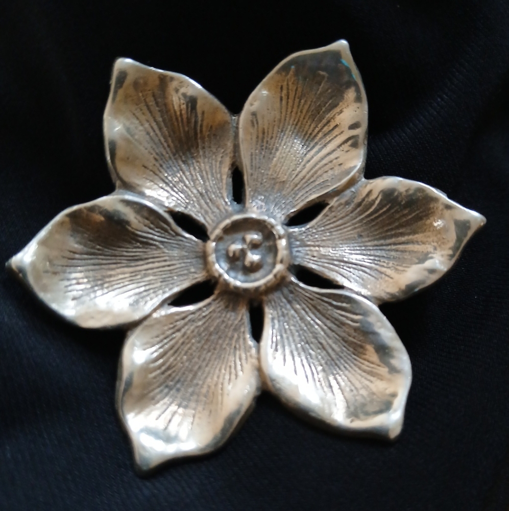 PARENTI 925 Sterling Silver Vintage FLOWER - Picture 8 of 8